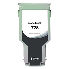 Clover Compatible Matte Black Ink, Replacement for 728 (F9J68A), 300 mL (WH728MB)