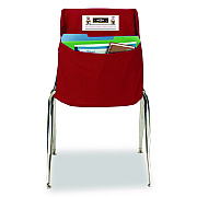 Victor Elastic-Back Seat Sack for Chairs 12" to 17" Wide, 11 x 15.5 x 14, Fabric, Red (10101)