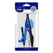 Maped Helix Universal Plastic Locking Compass, 12" Maximum Diameter, Randomly Assorted Colors (37279)