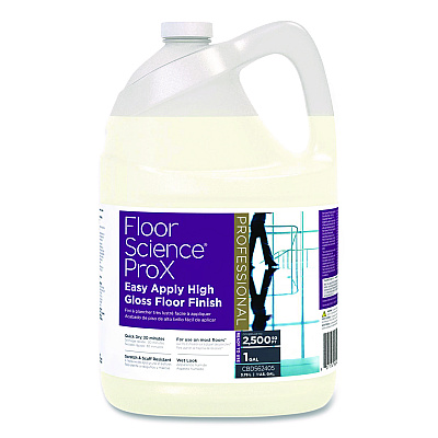 Diversey Floor Science ProX Easy Apply High Gloss Floor Finish, 1 gal Bottle, 4/Carton (CBD562405)