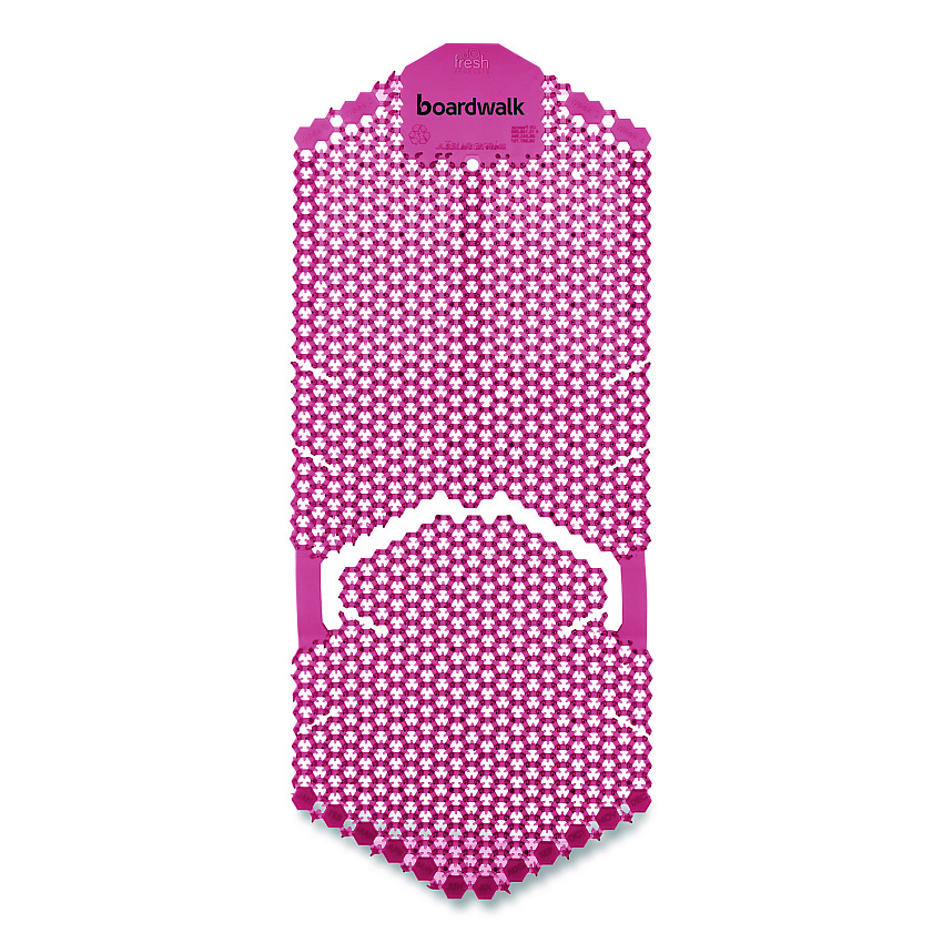 Boardwalk Vertical Urinal Screen, Spiced Apple Scent, Red, 5.22 oz, 6/Carton (VERUSRD)