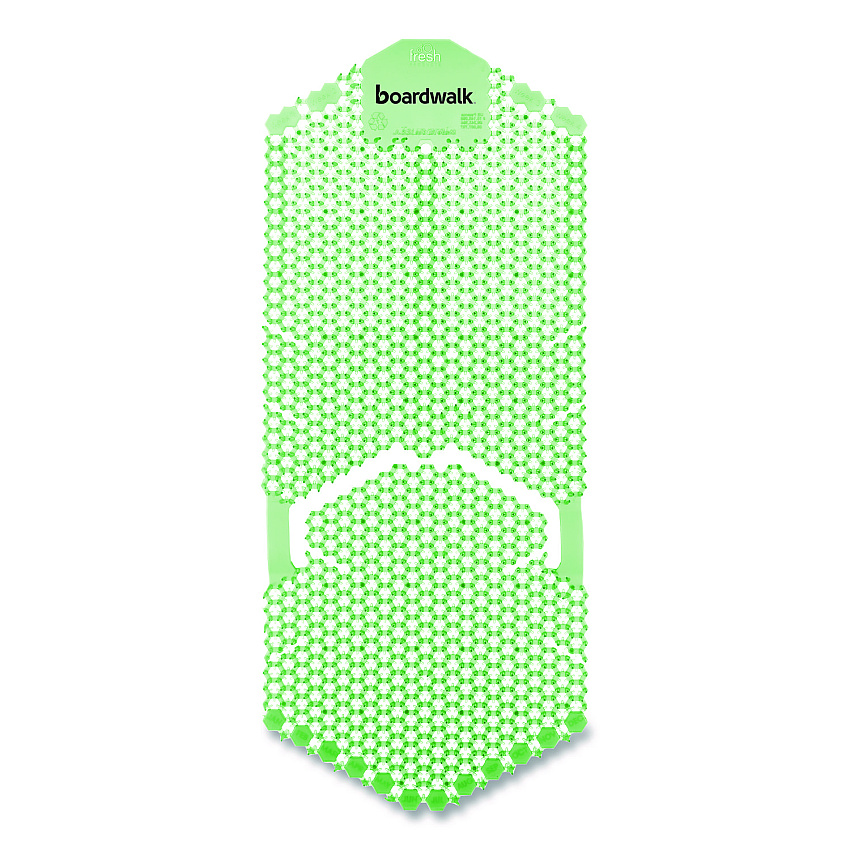 Boardwalk Vertical Urinal Screen, Cucumber Melon Scent, Green, 5.22 oz, 6/Carton (VERUSGR)