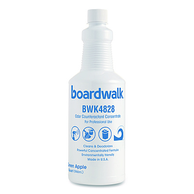 Boardwalk Liquid Deodorizer, Green Apple, 32 oz Bottle, 12/Carton (4828)