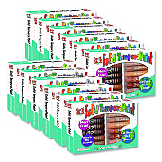 TPG Creations Kwik Stix Tempera Paint Sticks, Regular Size, 0.7" x 3.5", 14 Assorted Skintone Colors, 14/Pack, 12 Packs/Carton (67212)