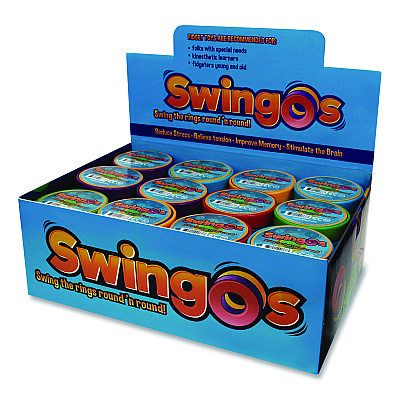 TPG Creations Swingos Fidget Toy, Ages 6 and Up, Assorted Colors, 24/Carton (868)
