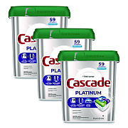 Cascade ActionPacs, Fresh Scent, 31.8 oz, 59 Pacs/Tub, 3 Tubs/Carton (15534CT)