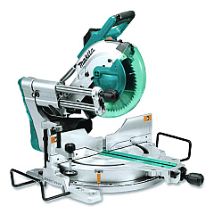 LS1019L 10" Dual-Bevel Sliding Compound Miter Saw with Laser, 3,200 RPM, -48 to +48 Degree Bevel, -60 to +60 Degree Miter
