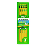 Dixon Ticonderoga Laddie Woodcase Pencil with Microban, HB (#2), Black Lead, Yellow Barrel, 12/Pack (133040002)