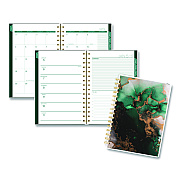 Cambridge Emerald Isle Weekly/Monthly Planner, 8.5 x 5.5, Green Marbled Cover, 12-Month (Jan-Dec): 2026 (1758200)
