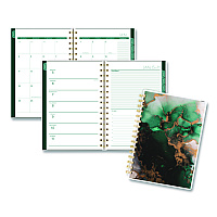 Cambridge Emerald Isle Weekly/Monthly Planner, 8.5 x 5.5, Green Marbled Cover, 12-Month (Jan-Dec): 2026 (1758200)