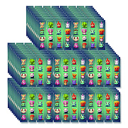 TPG Creations Bumpy Cuties Zen Strips, Ages 6 and Up, Assorted Colors on Turquoise Field, 80/Carton (89280)