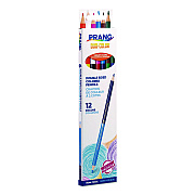 Prang Duo-Color Colored Pencil Sets, 3 mm, 2B (#2), Assorted Lead, Assorted Barrel, 6/Pack (22106X0002)