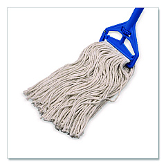 Carlisle Full Weight Cut End Mop Head, Cotton, 20 oz, White (369720B00)