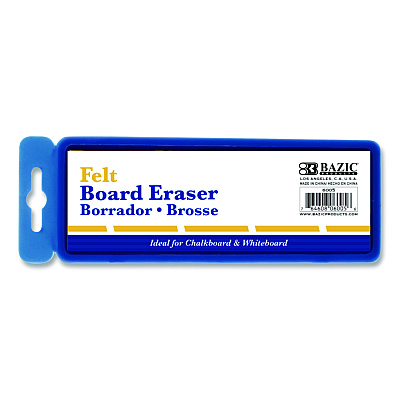 Whiteboard and Chalkboard Eraser, 5" x 2" x 1", White (6005)