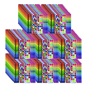 TPG Creations Sandy Brights Rainbow Zen Strips, Ages 6 and Up, Assorted Colors, 80/Carton (85780)