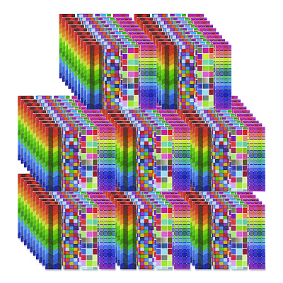 TPG Creations Sandy Brights Rainbow Zen Strips, Ages 6 and Up, Assorted Colors, 80/Carton (85780)