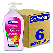 Softsoap Liquid Hand Soap Pumps, Coconut and Hibiscus Scent, 11.25 oz, 6/Carton (US07157ACT)