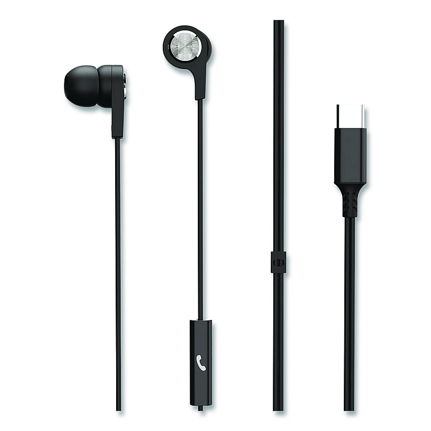 Maxell USB-C Earbuds, Black (199261)