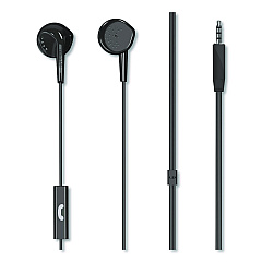Maxell EB95 Wired Earbuds with Mic, Black (199846)