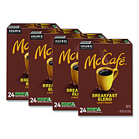 McCafe Breakfast Blend K-Cup, 24/Box, 4 Boxes/Carton (7468CT)