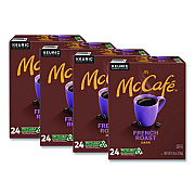 McCafe French Roast K-Cup, 24/Box, 4 Boxes/Carton (7466CT)