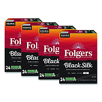 Folgers Gourmet Selections Black Silk Coffee K-Cups, 96/Carton (6662CT)