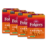Folgers Buttery Caramel Coffee K-Cups, 96/Carton (6680CT)