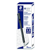 Staedtler Mechanical Pencils, 1.3 mm, HB (#2), Black Lead, Anthracite Barrel, 10/Box (7741381A6)