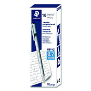 Staedtler Mechanical Pencils, 0.7 mm, HB (#2), Black Lead, Pearl Barrel, 10/Box (7742780A6)