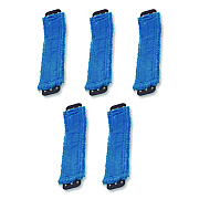 Unger SmartColor MicroMop 15.0, 16", Blue, 5/Carton (MM40B)