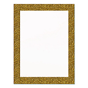 Royal Brites Glitter Poster Board, 22" x 28", Heavyweight, White with Gold Border, 25/Pack (24448M)