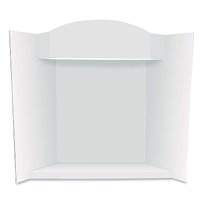 Royal Brites Stage It Display Board, 37" x 44", 1-Ply, Corrugate, White, 5/Pack (27146)