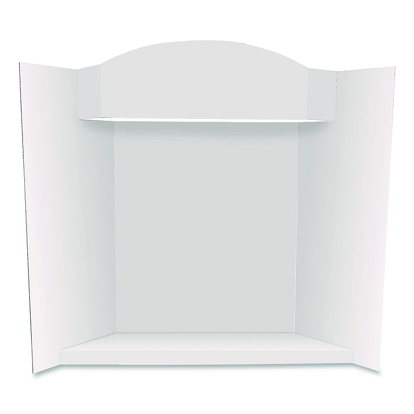 Royal Brites Stage It Display Board, 37" x 44", 1-Ply, Corrugate, White, 5/Pack (27146)
