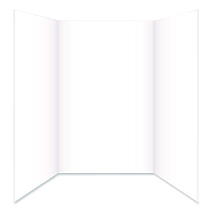 Royal Brites Tri-Fold Foam Board, 28 x 40, 0.19" Thick, White/White (20317)