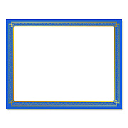 Geographics Tree Free Award Certificates, 8.5 x 11, White with Elegant Blue/Gold Border, 15/Pack (49949)