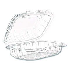 Dart Microwaveable Hinged Containers, ProPlanet, 6.5 x 9 x 3, Clear, Plastic, 300/Carton (69PPHT1)