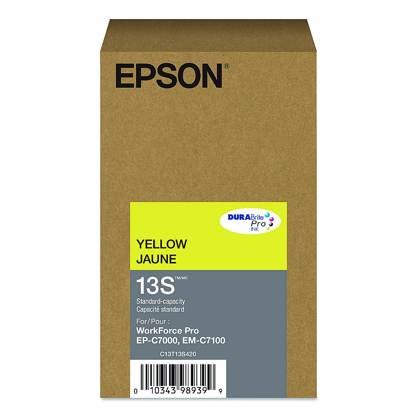 Epson T13S420 (T13S) DURABrite Pro Ink, 1,700 Page-Yield, Yellow