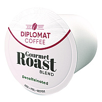Diplomat Coffee Gourmet Decaffeinated DC-Cup, 10 g, 48/Carton (CDCCUPGR4810)