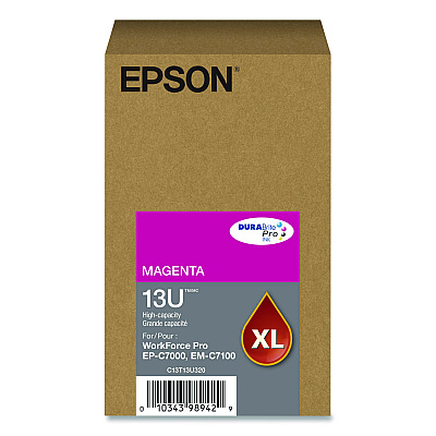 Epson T13U320 (T13U) DURABrite Pro High-Yield Ink, 4,600 Page-Yield, Magenta