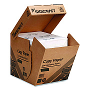 AbilityOne 7530017253059, SKILCRAFT 50% Recycled Convenience Copy Paper, 92 Bright, 20 lb Bond, 8.5 x 11, White, Ream Wrap, 5 Reams/Box
