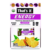 Thats it Organic Energy Bars, Tropical Passion Blend, 0.7 oz Bar, 36/Box (22002519)