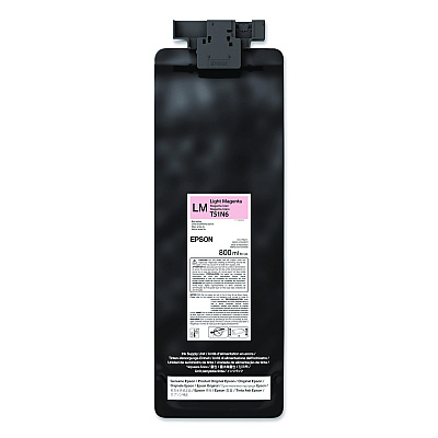 Epson T51N620 (T51N) UltraChrome GS3 Eco-Solvent Ink, 800 mL, Light Magenta