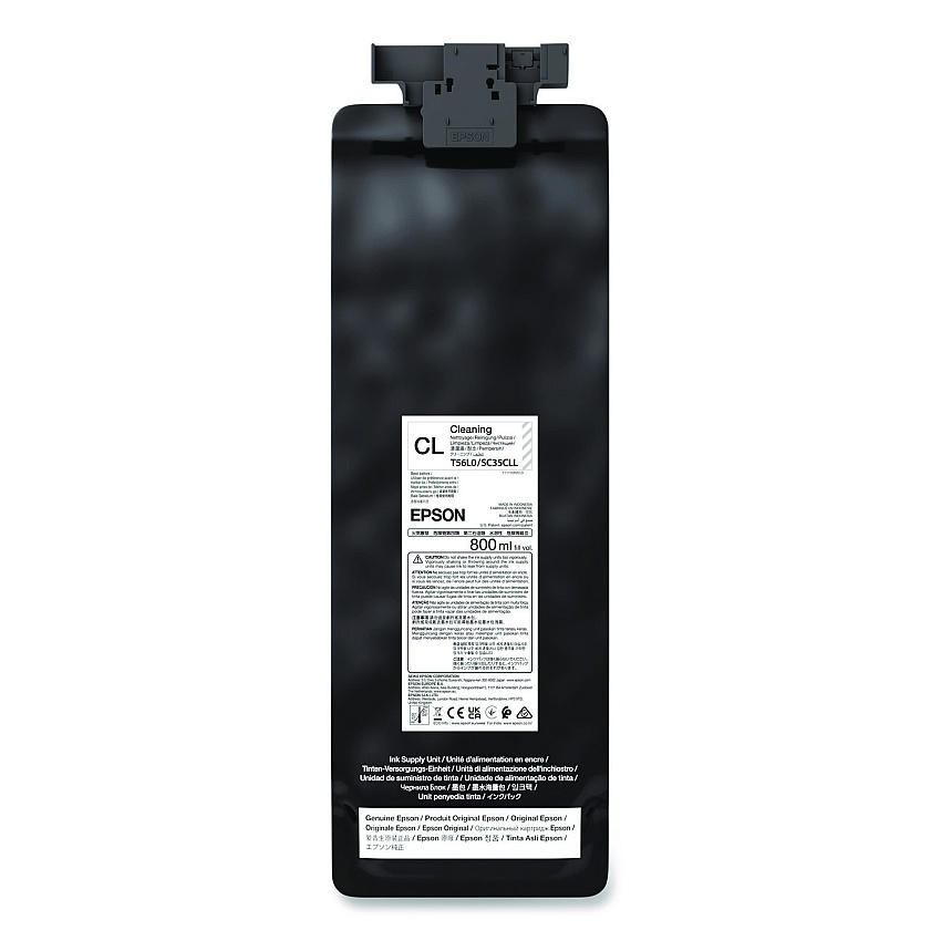 Epson T56L000 (T56L) UltraChrome GS3 Eco-Solvent Cleaning Cartridge, 800 mL
