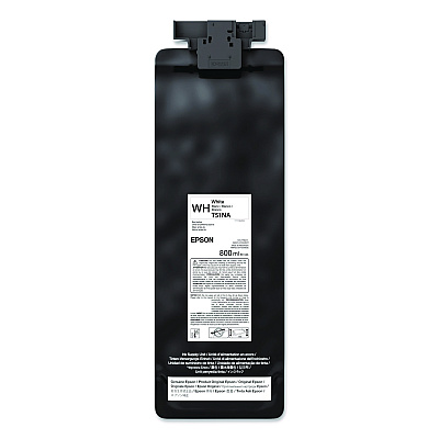 Epson T51NA20 (T51N) UltraChrome GS3 Eco-Solvent Ink, 800 mL, White