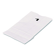 Ross & Wallace Paper Products Grocery Paper Bags, 1# Size, 30# Basis Weight, 3.5" x 2.25" x 6.63", White, 500/Bundle (GWHT1500)