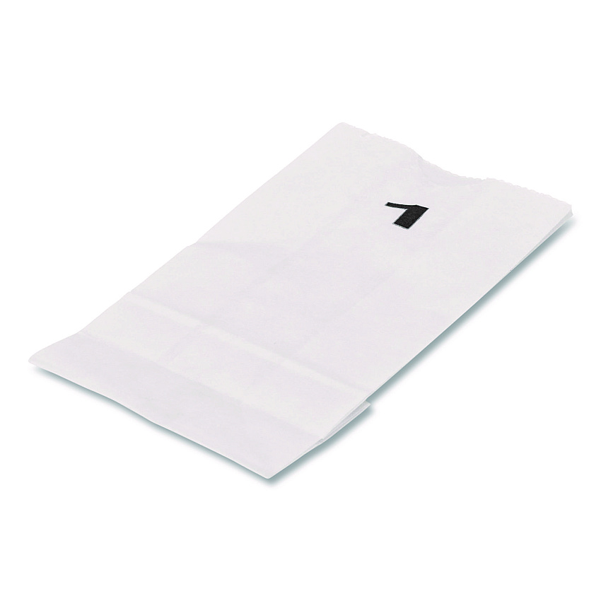 Ross & Wallace Paper Products Grocery Paper Bags, 1# Size, 30# Basis Weight, 3.5" x 2.25" x 6.63", White, 500/Bundle (GWHT1500)