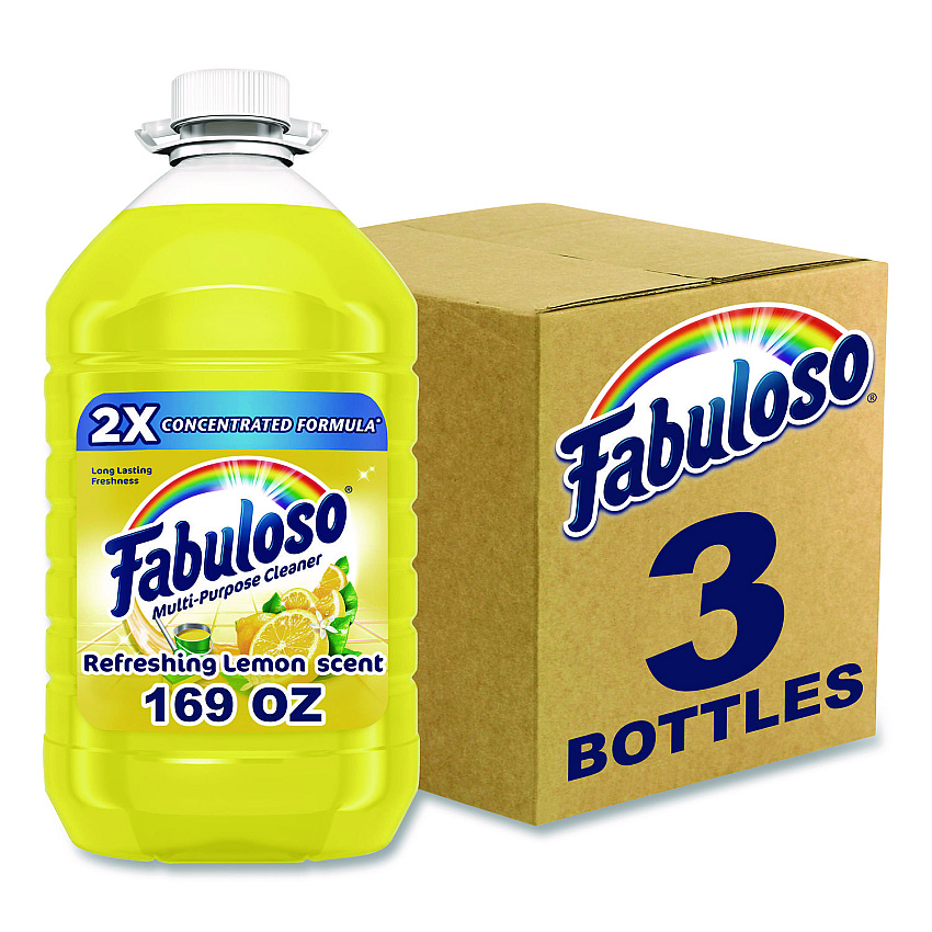 Fabuloso Multi-use Cleaner, Lemon Scent, 169 oz Bottle, 3/Carton (61037885)