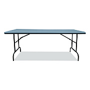 AbilityOne 7105017246313, SKILCRAFT Rectangular Folding Table, 60w x 30d x 29h, Charcoal Gray Top, Gray Base/Legs
