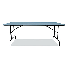 AbilityOne 7105017246313, SKILCRAFT Rectangular Folding Table, 60w x 30d x 29h, Charcoal Gray Top, Gray Base/Legs