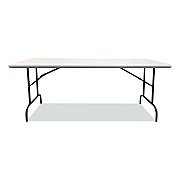 AbilityOne 7105017246806, SKILCRAFT Rectangular Folding Table, 60w x 30d x 29h, Platinum Gray Top, Gray Base/Legs